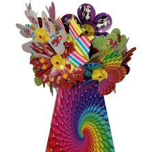 Kardeşler Rüzgar Gülü 6 Kanat 17 cm