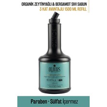 Olivos Poseidon’s Mist Zeytinyağlı Bergamot Kokulu Sıvı Sabun Refill 1500 ml (3X500 Ml) Ekonomik Paket