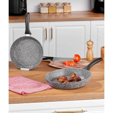 Taç Ultra Granit 2 Li Tava Seti 20 - 24 cm Tava
