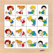 Toptoys Aynı Duruşları Eşleştirelim Ahşap Puzzle