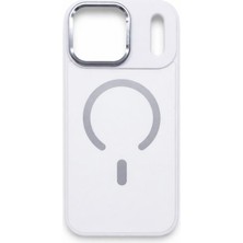 iPhone 17 Pro Max Uyumlu Beyaz Magsafe Kılıf