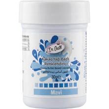 Dr. Gusto Çikolata Boyası Mavi 30 gr – Yağ Bazlı Gıda Boyası (Kakao Yağı, Çikolata ve Ganaj Için)