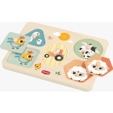 Tiny Love 0-3 Yaş sesli Müzikli Eğitici Puzzle Oyuncağı (Farmers Koleksiyonu)