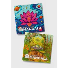 Art Terapi Mandala Yayınları Yetişkinler Için Mandala Boyama Kitabı Cep Boy 2'li Set