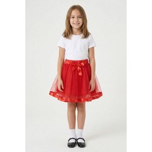 Kinderos Fiyonklu Beli Lastikli Kız Çocuk Tütü Etek - 26Y 0950