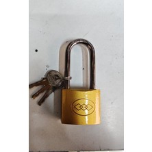 CTR Ticaret 40MM Uzun Kanca Asma Kilit - Sarı Seri 3 Anahtarlı