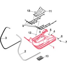 Piaggio Vespa Gtv-Gtv 125-310 Ayak Basma Paneli *boyanabilir* (2023- ) / Pıaggıo