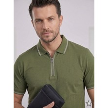 Centilmen Formenti Fermuar Yaka Erkek Tişört 1613