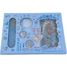 Elit Sticker-Bant Kırtasiye Seti Mavi