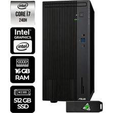 Asus Expertcenter P500MV Intel Core 7 240H 16GB 512GB SSD Fdos &usbbellekhediyeli