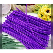 Atlas Hobi 95LI Şönil, Eğitici Şönil, Tüylü Tel, Peluş Tel, Kadife Çönil, El Iși Malzemesi 30CM Mor