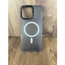 iPhone 16 Pro Max Uyumlu Buzlu Kum Kahvesi Magsafe Kılıf – Lens Çerçeveli, Premium Koruma