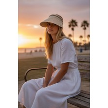 Kadın Hasırtaç Vizör Şapka