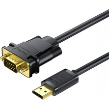 Veggieg Displayport (Dp) To VGA Full Hd 60Hz Görüntü Video Aktarım Kablosu 1.5 Metre