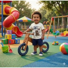 Poppy Trend Erkek Bebek My Buddy Bears Baskılı Tişört Şort Takımı 6-18 Ay