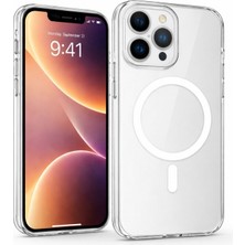 iPhone 16 Pro Max Uyumlu Sararmaz Şeffaf Magsafe Animasyonlu Kılıf
