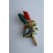 Bivalvia Accessories Mavi Karanfil Damat Yaka Çiçeği