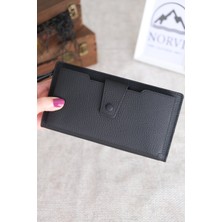 Norvi Leather Telefon Bölmeli Hakiki Deri Fermuarlı Cüzdan 1163