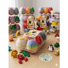 UYANIK3D Ugos Serisi - Sürpriz Mini Figür Yumurtası 6'lı Set - Doğa Dostu Oyuncak Koleksiyonu Tümü Hareketli