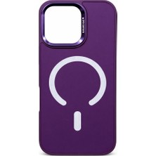 iPhone 16 Pro Max Uyumlu Mor Magsafe Kılıf