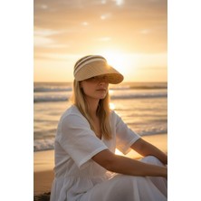 Kadın Hasırtaç Vizör Şapka