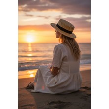 Kadın Hasır Gondol Şapka