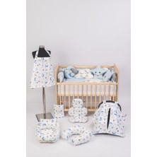 Jasmin Bebe Home 14 Parça Yenidoğan Set, Bebek Örgülü Uyku Seti, Babynest