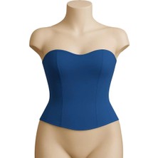 Moda Şahsenem Mavi Mı Emay 9155 Terletici Korse Büstiyer