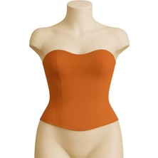 Moda Şahsenem Turuncu Mı Emay 9155 Terletici Korse Büstiyer