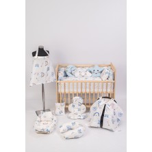 Jasmin Bebe Home 14 Parça Yenidoğan Set, Bebek Örgülü Uyku Seti, Babynest