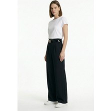 Rays Siyah Çift Kemerli Pantolon 8413A