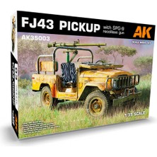 Ak Interactive Ak 35003 1/35 Ölçek, FJ43 Kamyonet (Spg-9 Geri Tepmesiz Silahlı), Askeri Araç Plastik Model Kiti