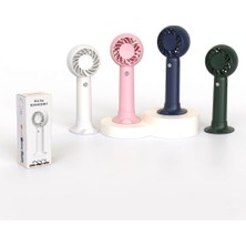 Alfa Life Marketing Mini Taşınabilir Şarjlı El Fanı Masa Üstü Telefon Tutmalı