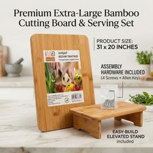 Ayaklı Kesme Tahtası 31X20 Vidalama Aparatı Yanında Gönderilecektir