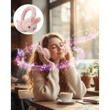 Uravas Store Peluş Kulaklıklı Bluetooth Kablosuz Müzik Görüşme Özellikli