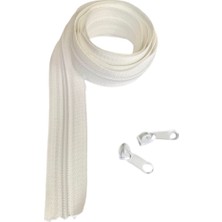 Koza Fermuar 10 Metre Beyaz Fermuar +20 Başlık ile Dayanıklı ve Estetik Dikiş Projeleri İçin İdeal Seçim