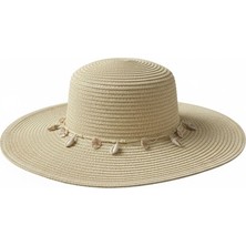 Kadın Deniz Yıldız Detaylı Hasır Şapka