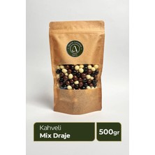 Mix Kahveli Draje - Sütlü, Bitter ve Beyaz Çikolata Kaplı 500GR