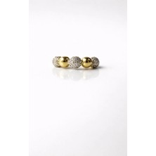 Theory Jewelry Theoring-3 Boncuk Taşlı Yüzük | Paslanmaz Çelik Kadın|Minimal Yüzük|Kararma Yapmaz|Alerji Yapmaz|Şık