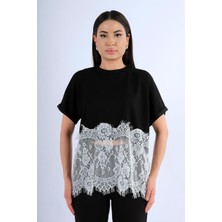 My Lunessa Eteği Dantelli Modal Tshirt