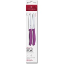 Victorinox 6.7835.2C1 2li 11CM Tırtıklı Domates Bıçağı, Mor