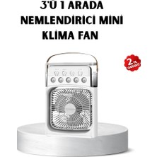 Uravas Store USB Bağlantılı Taşınabilir Mini Klima Fan 500ML Su Hazneli Sessiz Çalışma