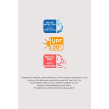 Rozamay 3605-P Leda Paraşüt Yarım  Kollu Tesettür Mayo