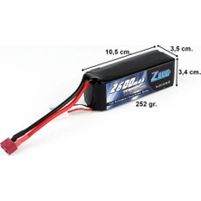 Zeee Power 4s, 14.8 Volt, 2600 Mah, 70C, T-Deans Fişli, Li-Po Pil Grubu