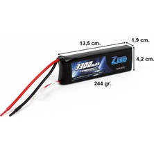 Zeee Power 3s, 11.1 Volt, 3300 Mah, 30C, Li-Po Pil