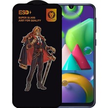 Bzontech Samsung M21 Anti Statik Ekran Koruyucu Toz Tutmayan Kırılmaz Cam