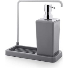 Skygo Luna Mutfak Sıvı Sabunluk, 420 Ml, 21 x 10 x 20 Cm, Gri