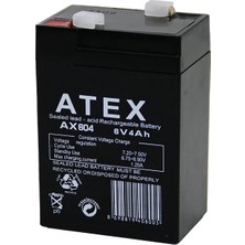 Uravas Store Kalın Kuru Akü 6V-4AH Amper 70X48X101MM