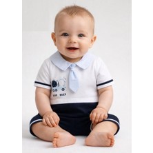 Jolly Joy Araba Baskılı Erkek Bebek Tulum  - Lacivert - 0 - 1 Ay Lacivert