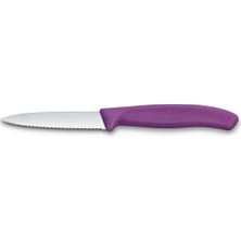 Victorinox 6.7635.C1 Swiss Classic 8cm Tırtıklı Soyma Bıçağı, Mor